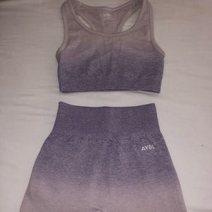 Purple AYBL XS workout set